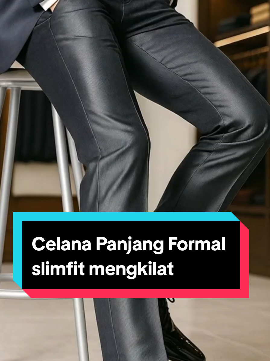 Celana Panjang Formal slimfit mengkilat #megaguncang  #celana  #cuantanpabatas 