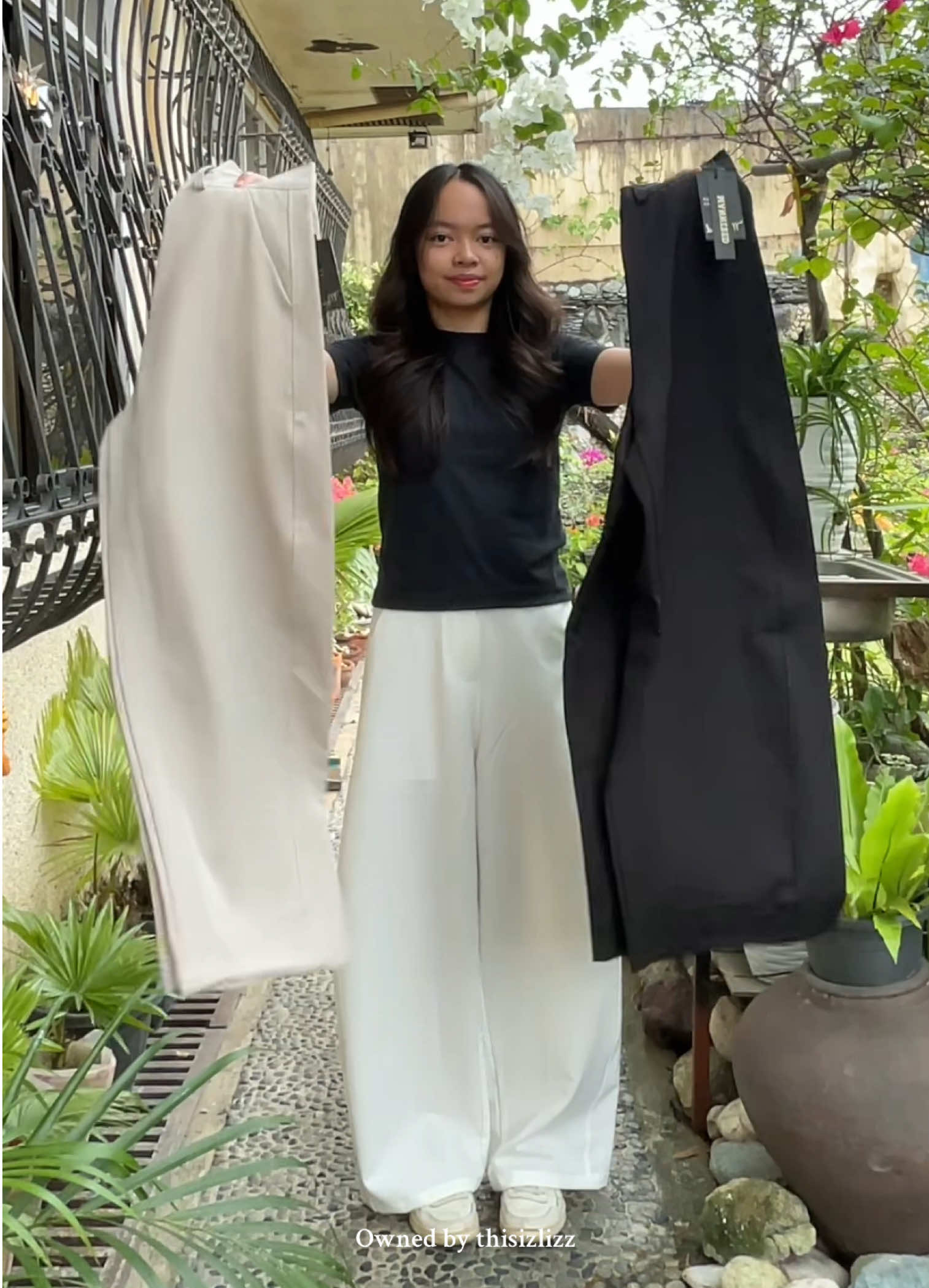 Mannered by Huilishi Barrel Wide Leg Trousers #huilishi #manneredwidelegpants #widelegtrousers #barrelpants #trousers 