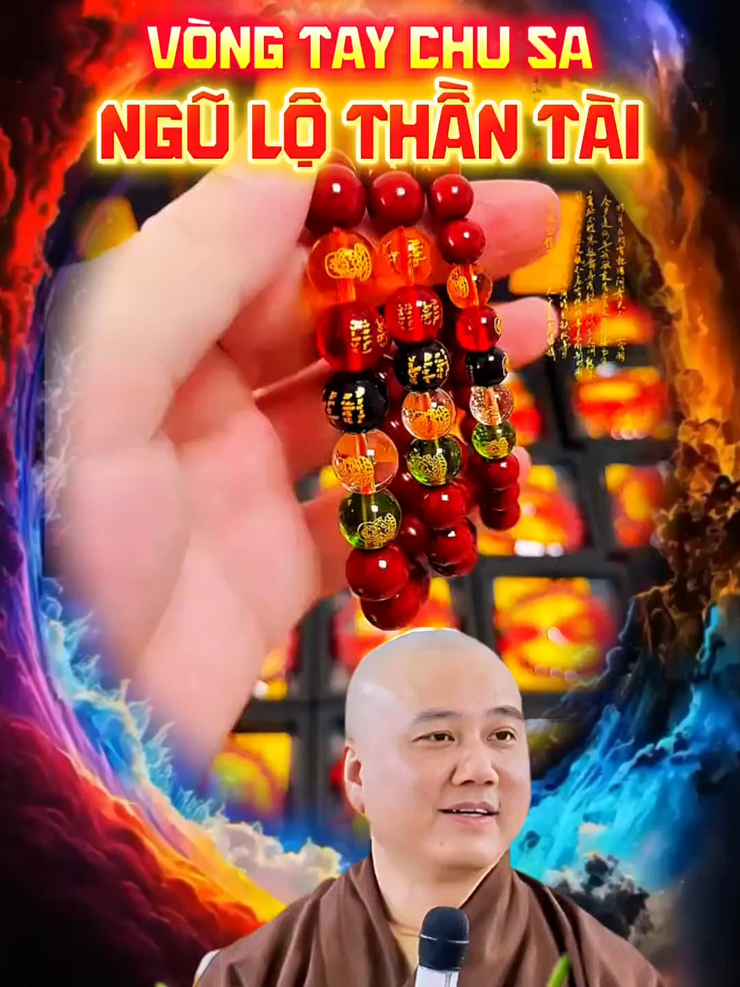 Vòng tay chu sa ngũ lộ thần tài #vongtaychusa #vatphamphongthuy #TaiLocBinhAn 