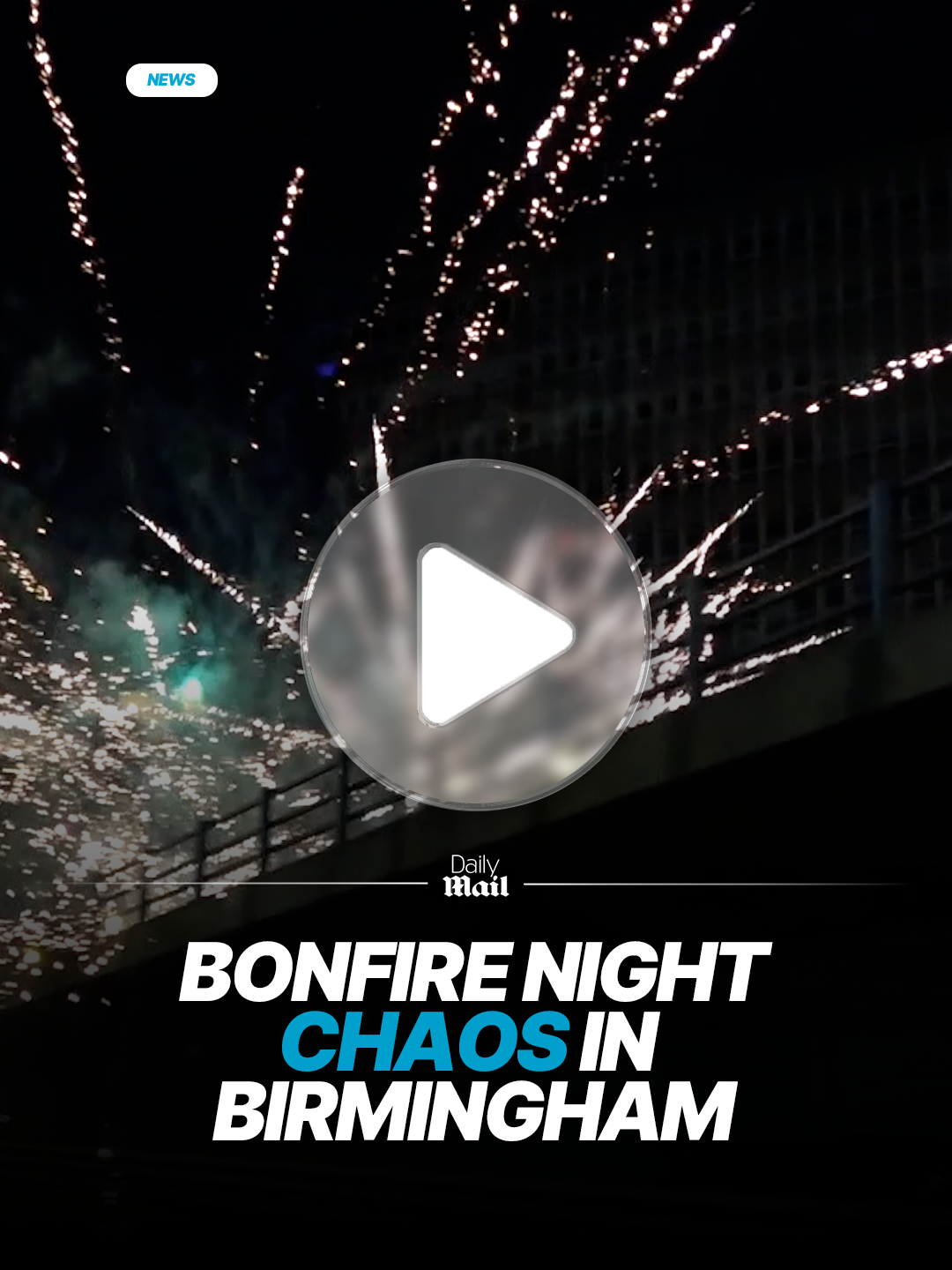 Shocking footage captures the moment Birmingham descended into chaos on Bonfire Night as fireworks were launched at police, cars, and terrified bystanders. Students from Aston University and Birmingham City University turned Staniforth Street into a warzone, forcing riot police to intervene as violence erupted across the city centre. #uk #news #firework #birmingham 🎥Newsflare