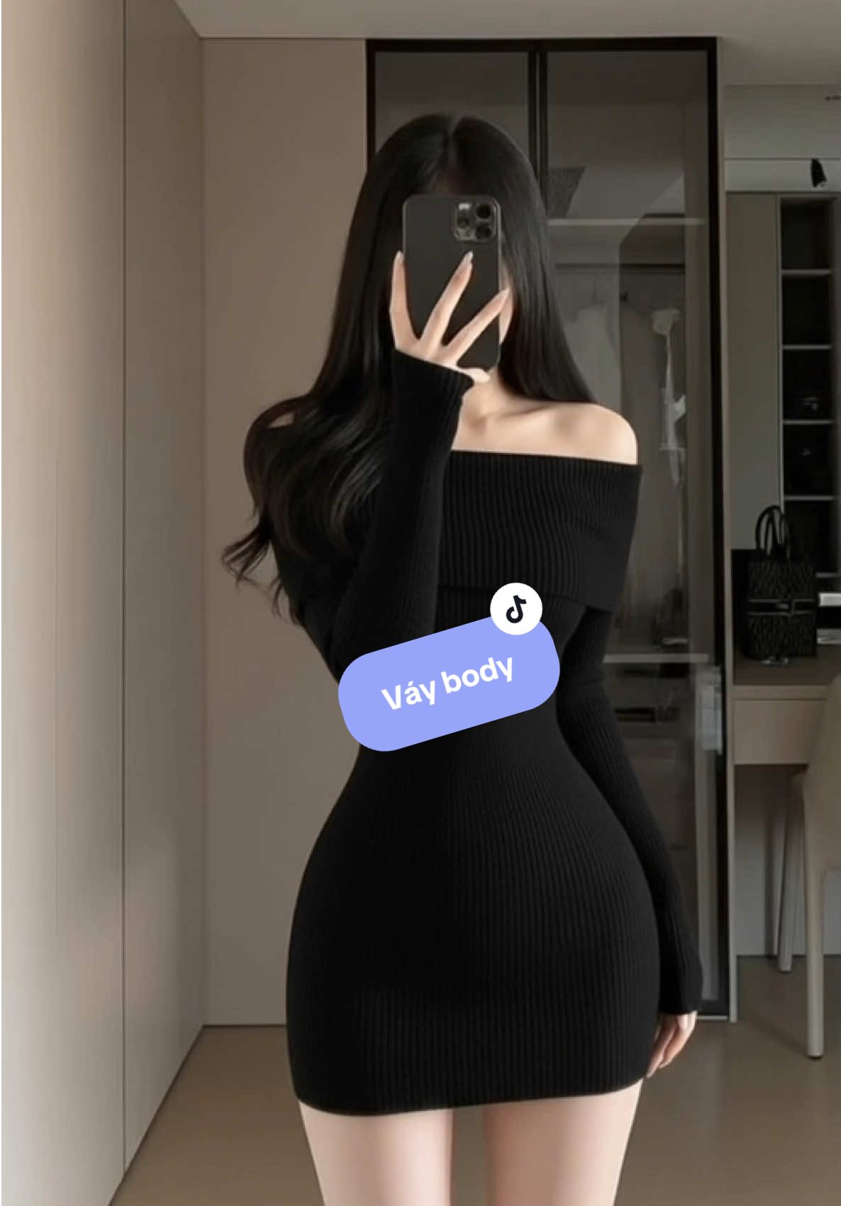 Mang đầm sang mà tinh tế thì không thể bỏ qua em Đầm body này. Thiết kế trễ vai giúp thanh thoát hơn , chất thun tăm co giãn thoải mái #phoido #myoutfit #doxinhmoingay #dam #vay 