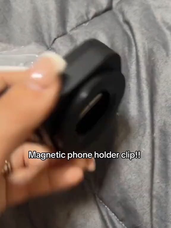 No More Falling Phones! 💪 Foldable Magnetic Car Mount for iPhone & Android #CarAccessory #ChristmasGift #ViralFinds
