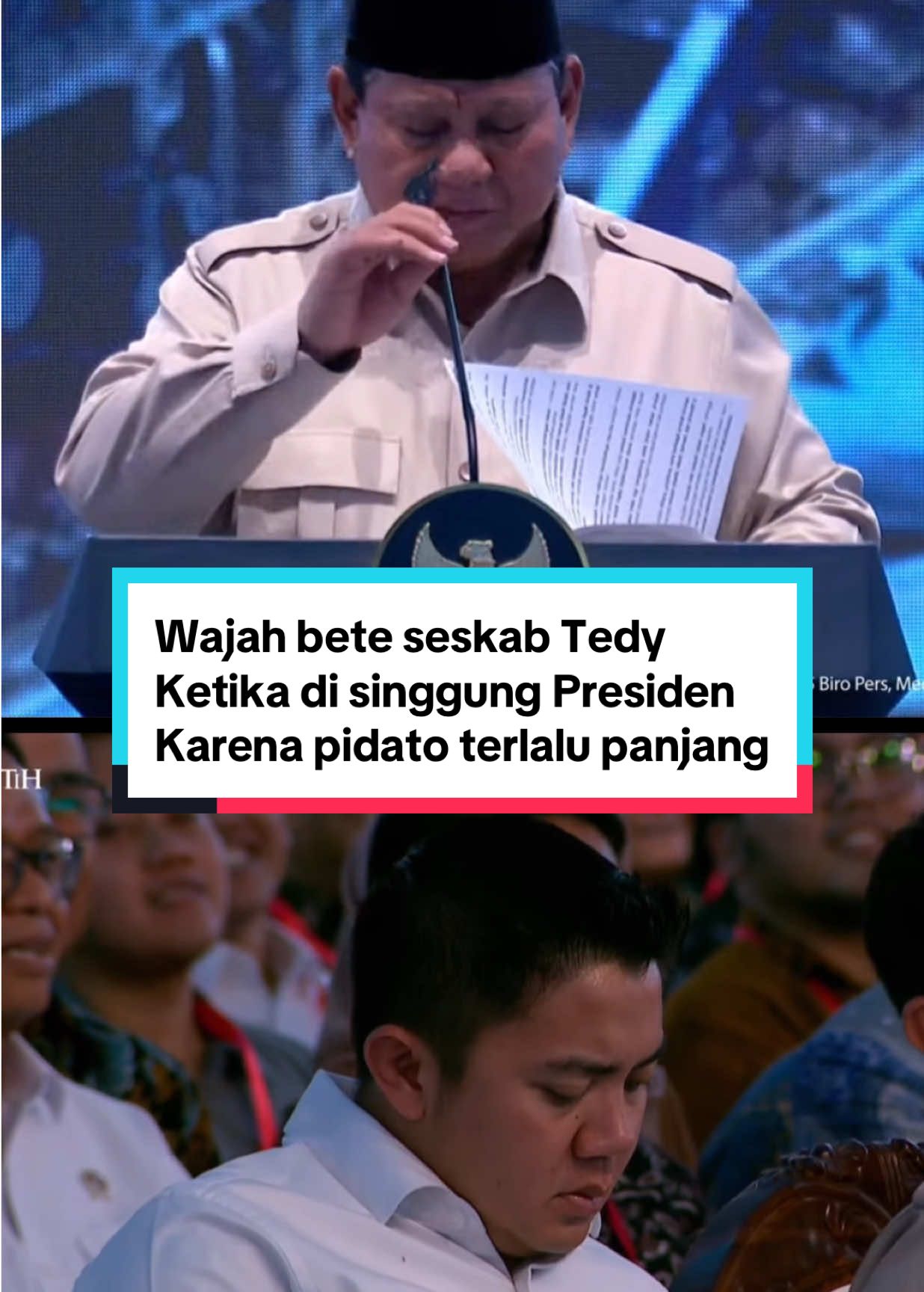 Semangat Pak Seskab, tetap menyala 🔥🔥 #fyp #teddyindrawijaya #prabowo #prabowosubianto #tiktokpelitfyp 