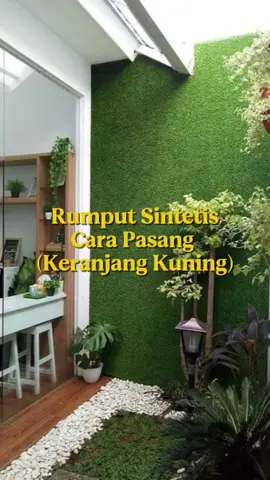 Kata siapa pasang rumput sintetis itu susah dan juga ribet? Tonton sampai habis yyaaa😉😉 #sintetica #rumput #genz #simple #fyp 