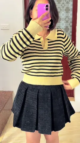 Áo dệt kim polo tay dài mùa thu mùa đông#hoàngluyen #shopthoitrangredep 