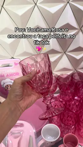 💖 Um toque de luxo na sua mesa! Taças de vidro rosa Diamond disponíveis na nossa loja do TikTok Shop 🛍️✨ #TaçasRosa #MesaPosta #Decoração #casarosa #cozinharosa 