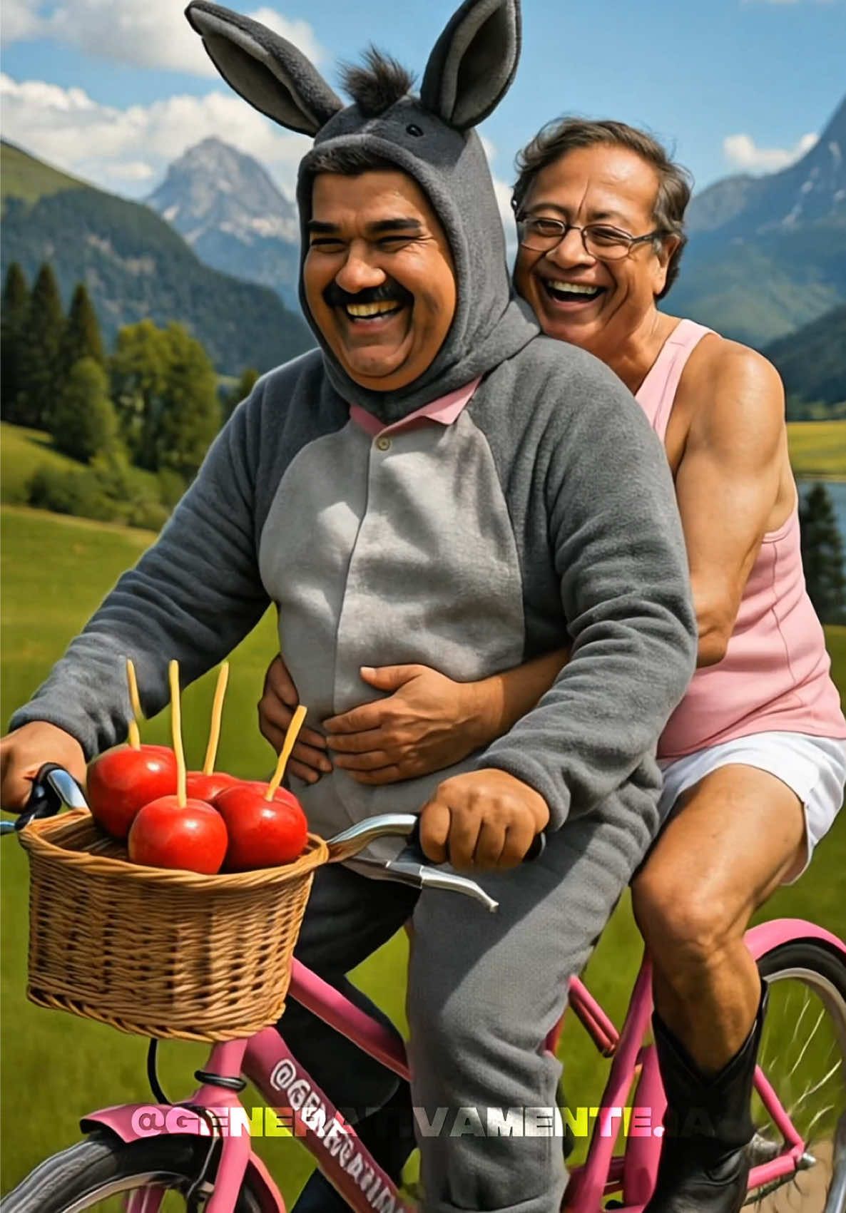 Petro y Nicolás Maduro en estos momentos 🔥 Contenido de humor❤️ Si quieres aprender a hacer videos lA síguenos en Instagram! 👇🏻✅ @generativamente.ia #petro #nicolasmaduro #Viral #aiartwork #ai