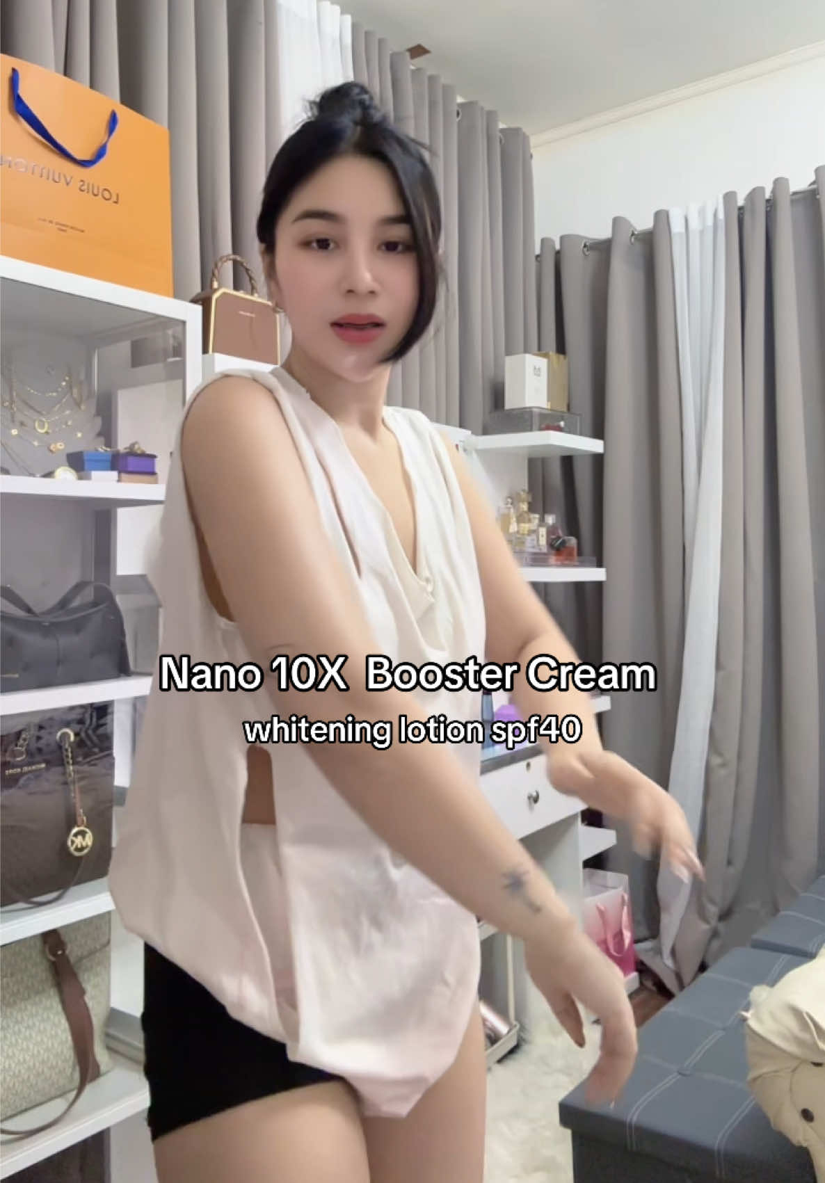 Nano 10x booster cream #nano10xbooster #whiteninglotion #lotionspf40 #10xboosterwhitening #whiteningcream 