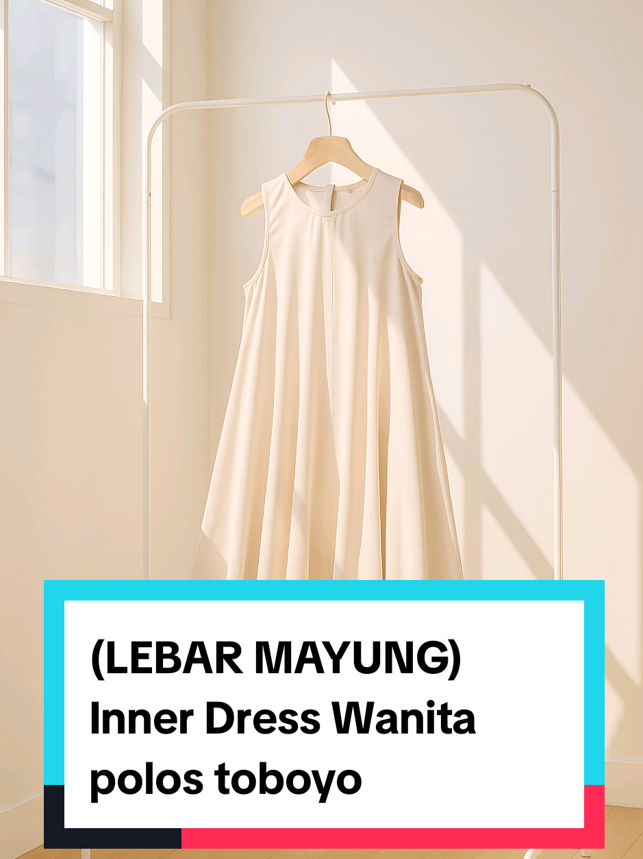 (LEBAR MAYUNG) Inner Dress Wanita polos toboyo tanpa lengan #dress #bajuwanita #cuantanpabatas #promoguncang1111 #gajiansale 