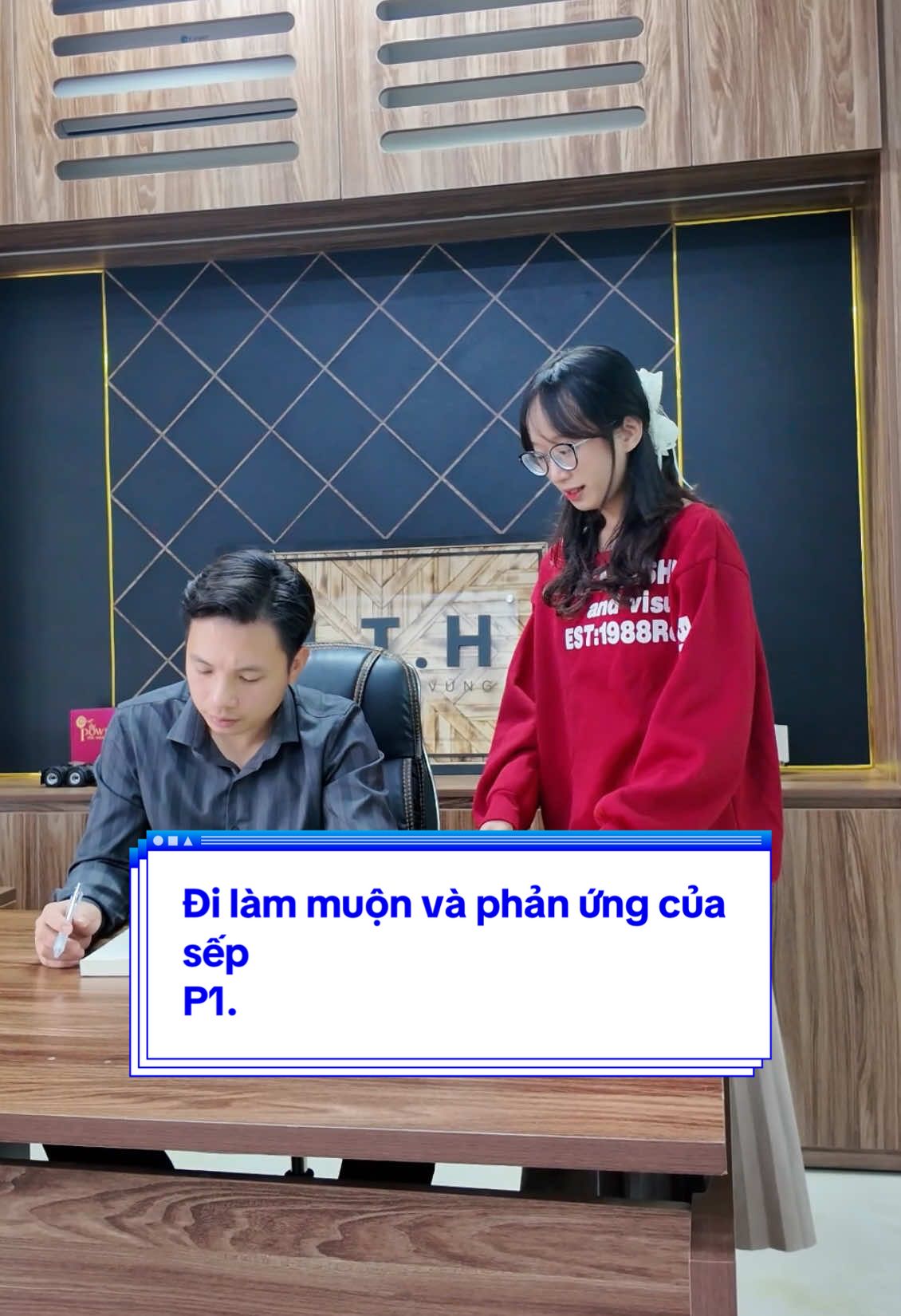 Mấy sốp hay đi làm muộn chắc cũng đi làm bằng máy bay #nthfactory #xh #sepvanhanvien 