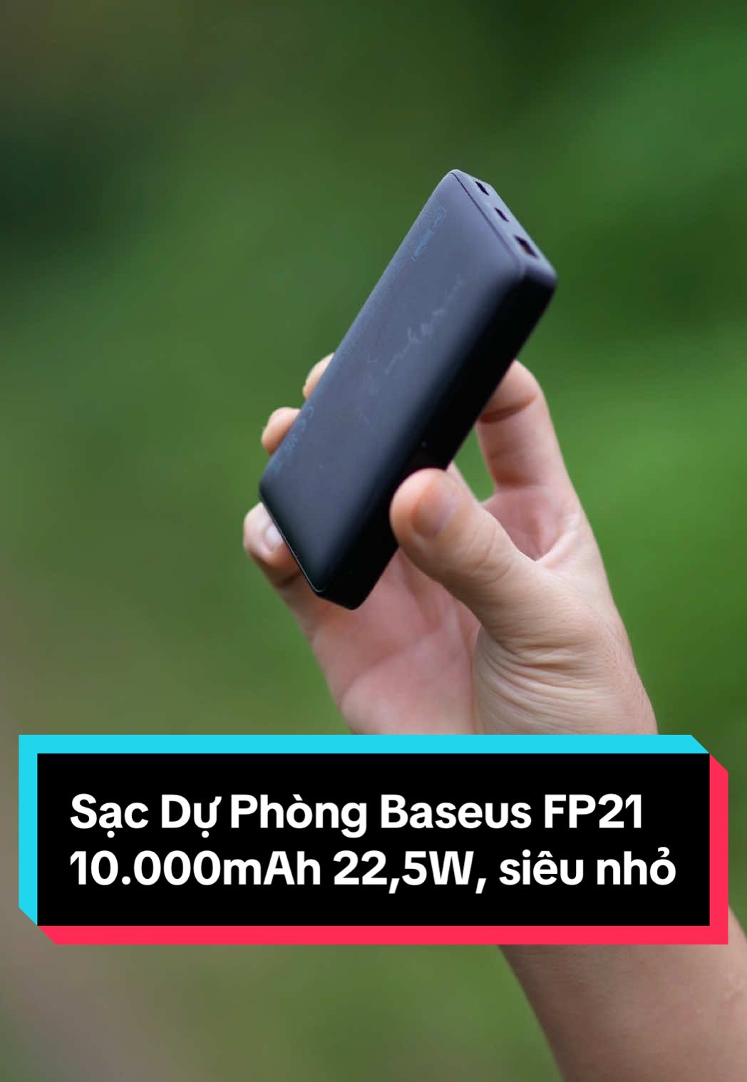 Sạc Dự Phòng FP21 dung lượng 10000mAh sạc nhanh 22,5W thiết kế nhỏ gọn cầm theo rất tiện lợi #sacduphong #baseus #baseusfp21 #sacduphongbaseus #baseusvn 