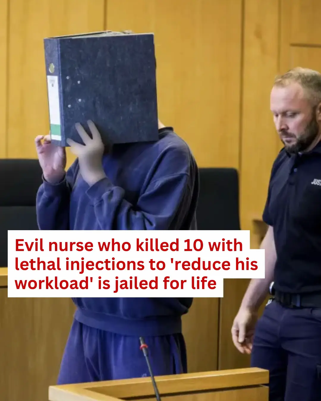 A nurse who murdered 10 patients and attempted to kill 27 others to lighten his workload has been sentenced to life in prison.  Read the shocking story above. #crime #court #news 
