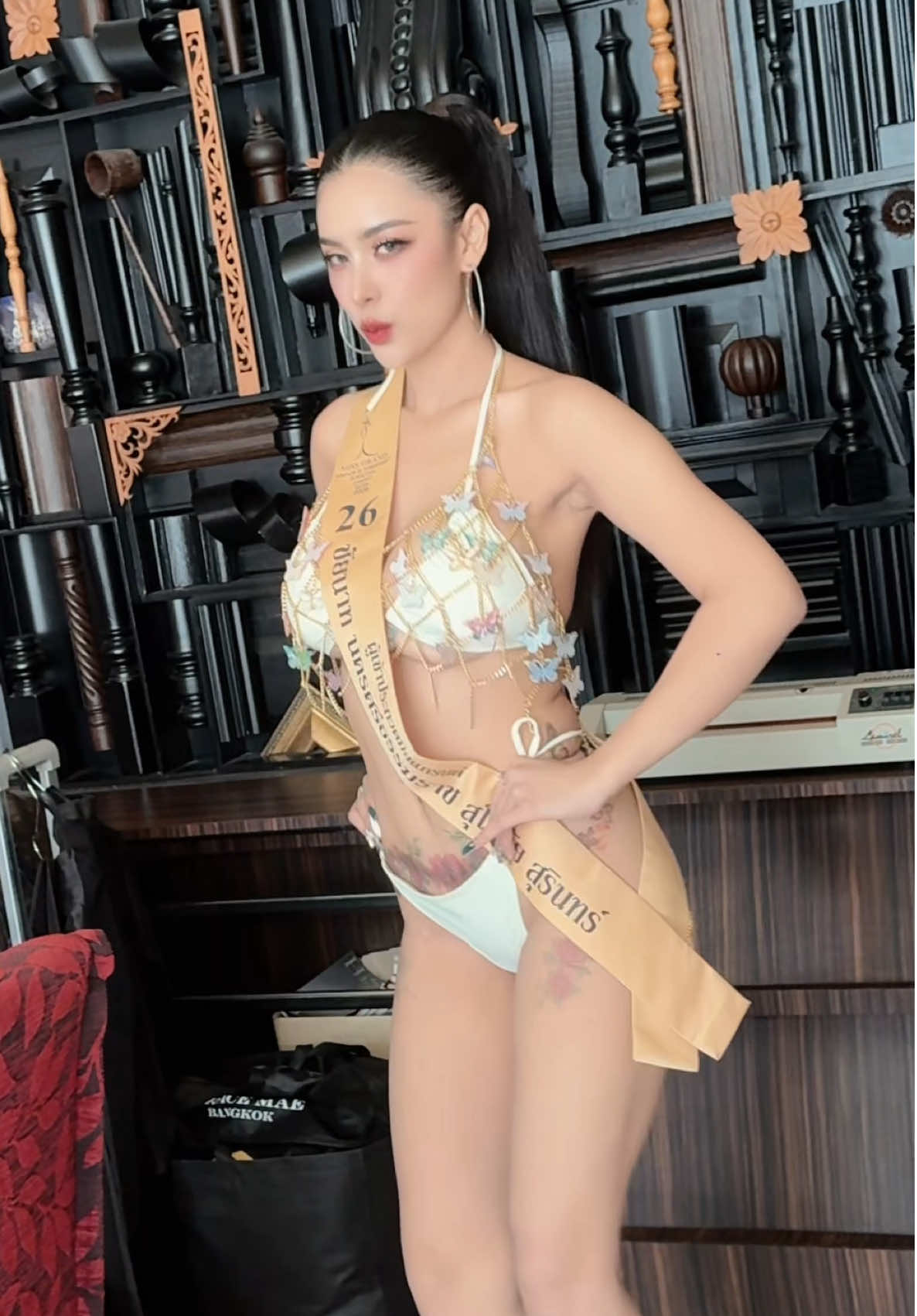 จะเป็นไรไหม ถ้ารอง1มิสแกรนด์สุโขทัย2026 คนนี้ มีรอยสัก 🦋🌹