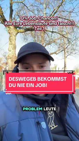 O% Job-Chancen!  Alle Eure Lebensläufe sind falsch!!! Teil 1 #jobsuche #lebenslauf #bewerbung #arbeitssuchend #grafikdesigner