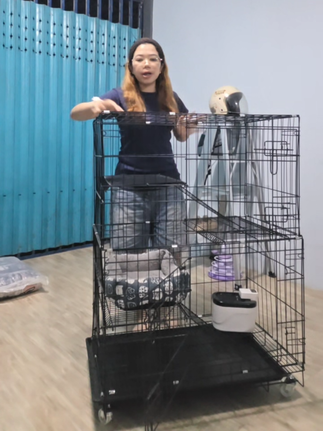 กรงแมวขนาดเล็ก ขนาดใหญ่ #กรงแมวพับได้ #กรงแมว 