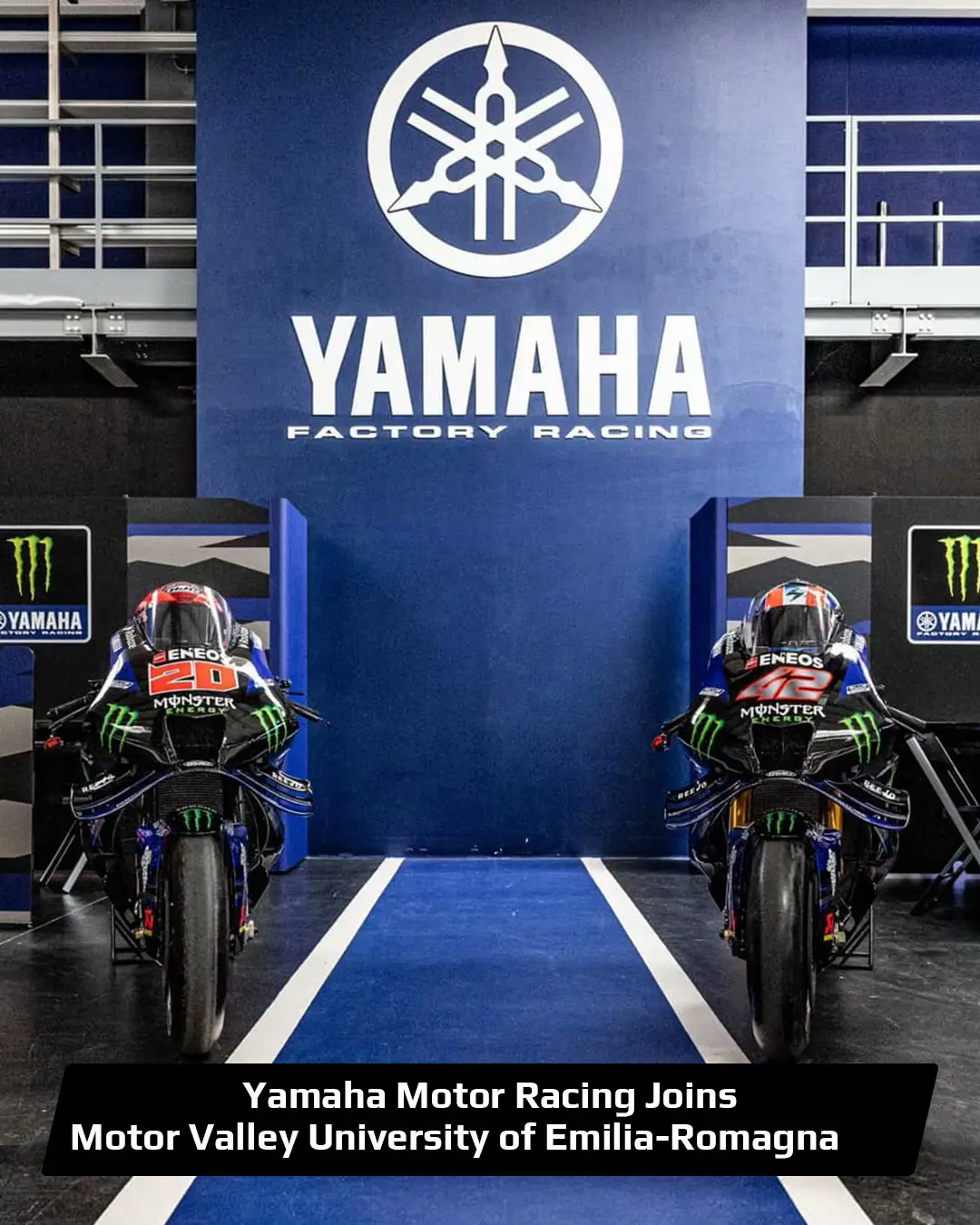 Exciting news! 🎓 Yamaha Motor Racing is proud to work together with Motor Valley University of Emilia-Romagna (MUNER) 🤝 This new collaboration reflects Yamaha’s commitment to innovation, education, and inspiring the next generation of engineering talent 💙🔧 By joining forces with MUNER, Yamaha becomes part of the prestigious circle of companies recognised by the Associazione Motor Valley, the global hub for automotive excellence 🔝 #YamahaMotoGP | #YamahaFactoryRacing | #MotoGP | #MUNER | #MotorValley
