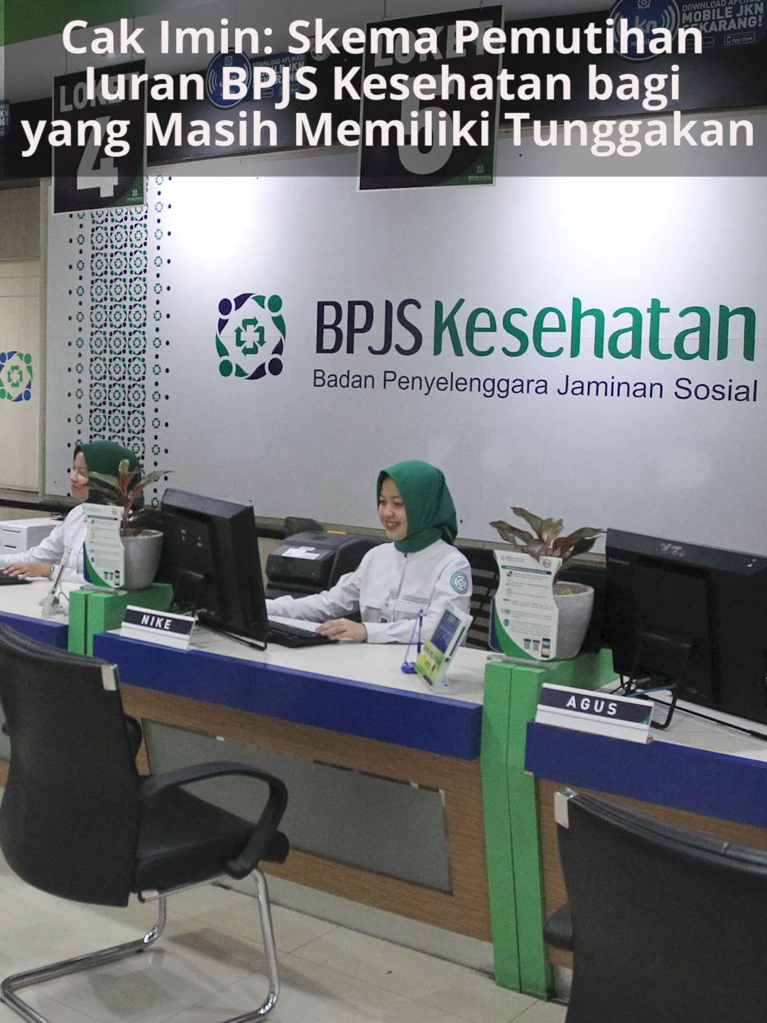 Cak Imin: Skema Pemutihan Iuran BPJS Kesehatan Bagi yang Masih Memiliki Tunggakan Menteri Koordinator bidang Pemberdayaan Masyarakat Muhaimin Iskandar menjelaskan skema pemutihan bagi peserta BPJS yang masih memiliki tunggakan iuran dipersilahkan untuk melakukan registrasi ulang pada waktu yang akan diumumkan secara resmi. Hingga saat ini BPJS Kesehatan masih dalam proses verifikasi untuk memastikan peserta yang memang perlu mendapatkan bantuan.#BPJSKesehatan #Iuran #Tunggakan #Pemutihan #PesertaBPJS #MuhaiminIskandar #CakImin #BantuanBPJS