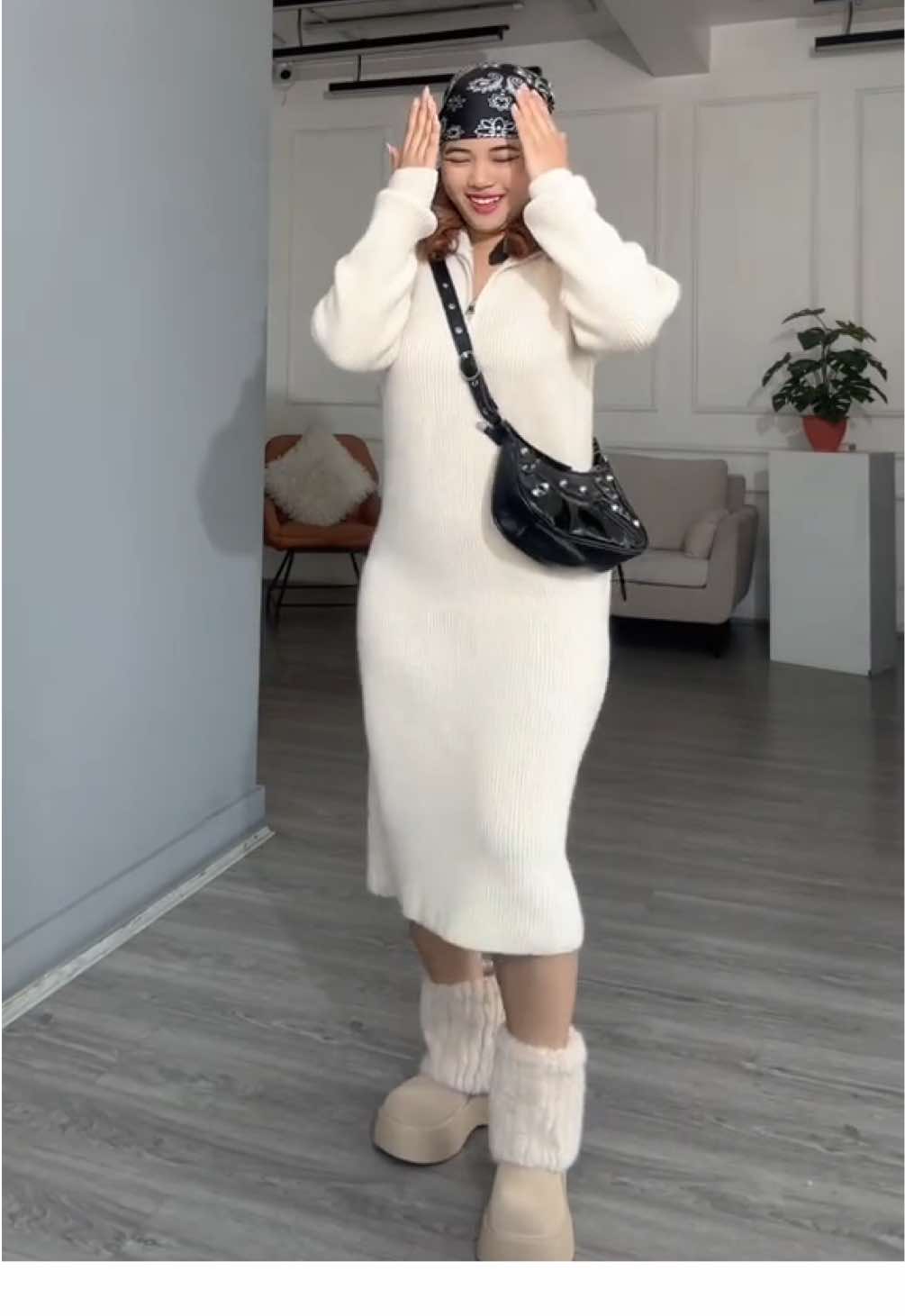 Knitted ZIPPER dress #fyp #creatorsearchinsight #goviral #onlineshopping #explorepage 