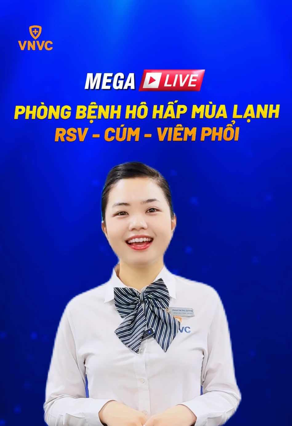 Đón xem Mega Live Phòng bệnh hô hấp mùa lạnh RSV - Cúm - Viêm phổi ba mẹ nhé  #Tiemchung #tiemchungVNVC #VNVC #TiktokForHealth #songkhoe247 