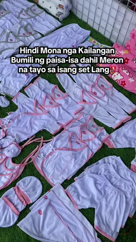 Kompletong set na para Kay Baby Mula Ulo hanggang Paa. #newbornbundleset #newbornset #baruan #barubaruan #newbornclothes #fyp #foryourpage 
