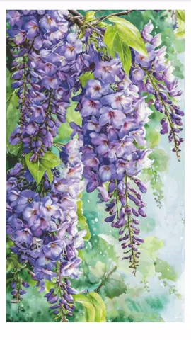 ZZ7904- The effect of wisteria cross-stitch thread embroidery is here.#PaintingFairy #CrossStitch #DIY 