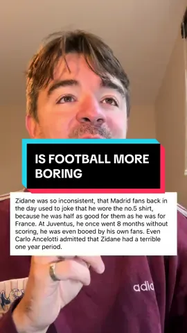 Zidane would be called washed in the modern game #PremierLeague #ucl #pl #football