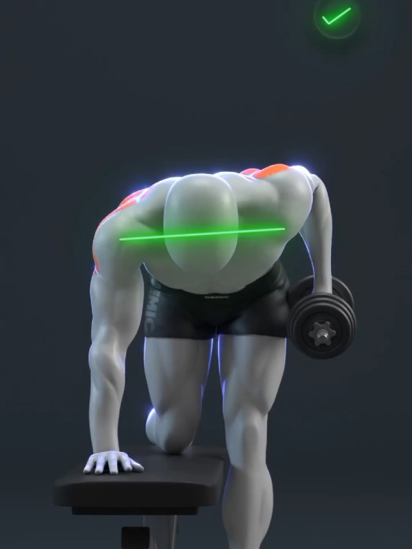 Perfect Dumbbell Row Mistakes 🤜💪