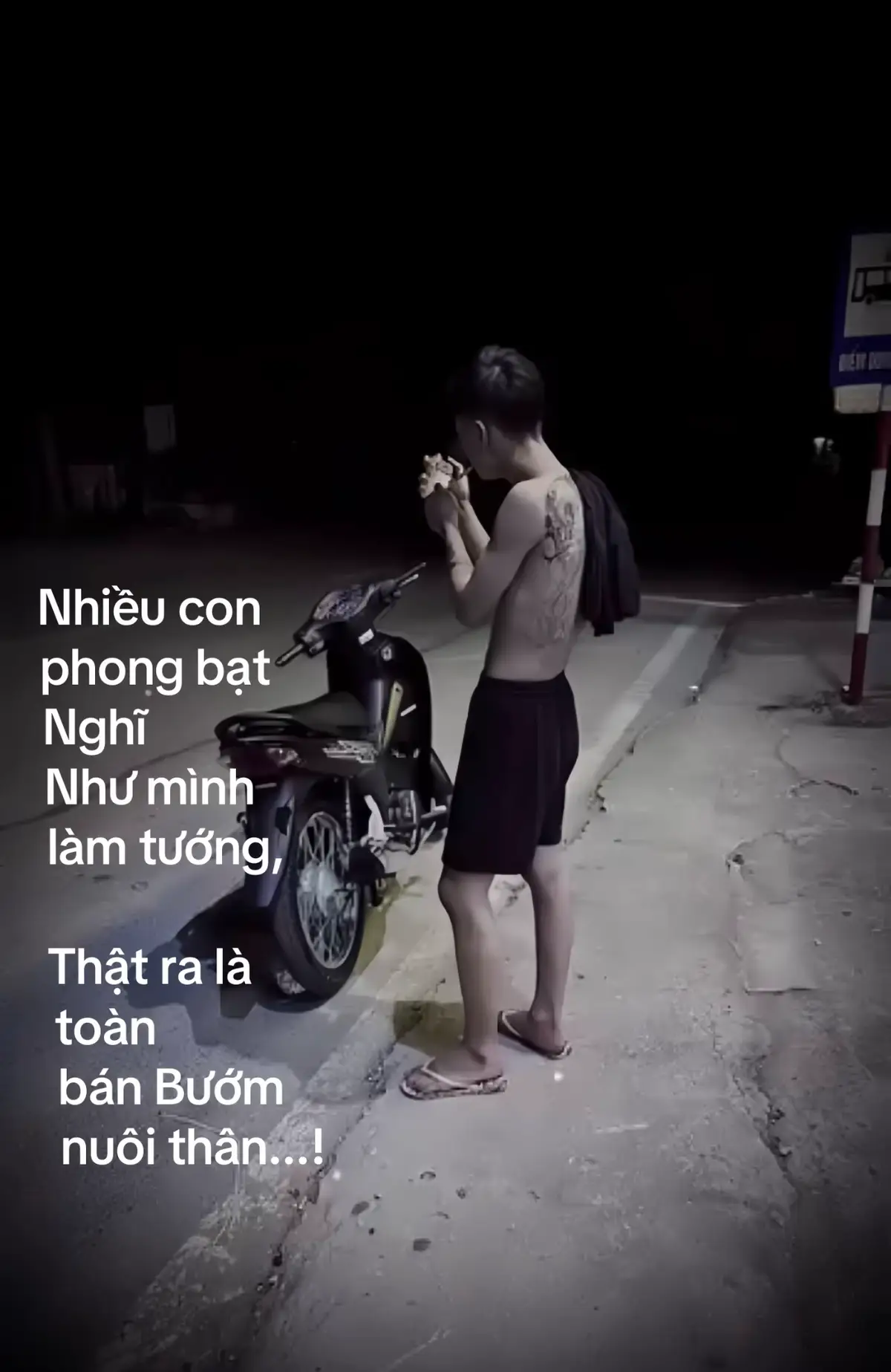 Nhiều con phong bạt nó nghĩ như mình làm tướng, Thật ra là toàn bán bướm nuôi thân ...!