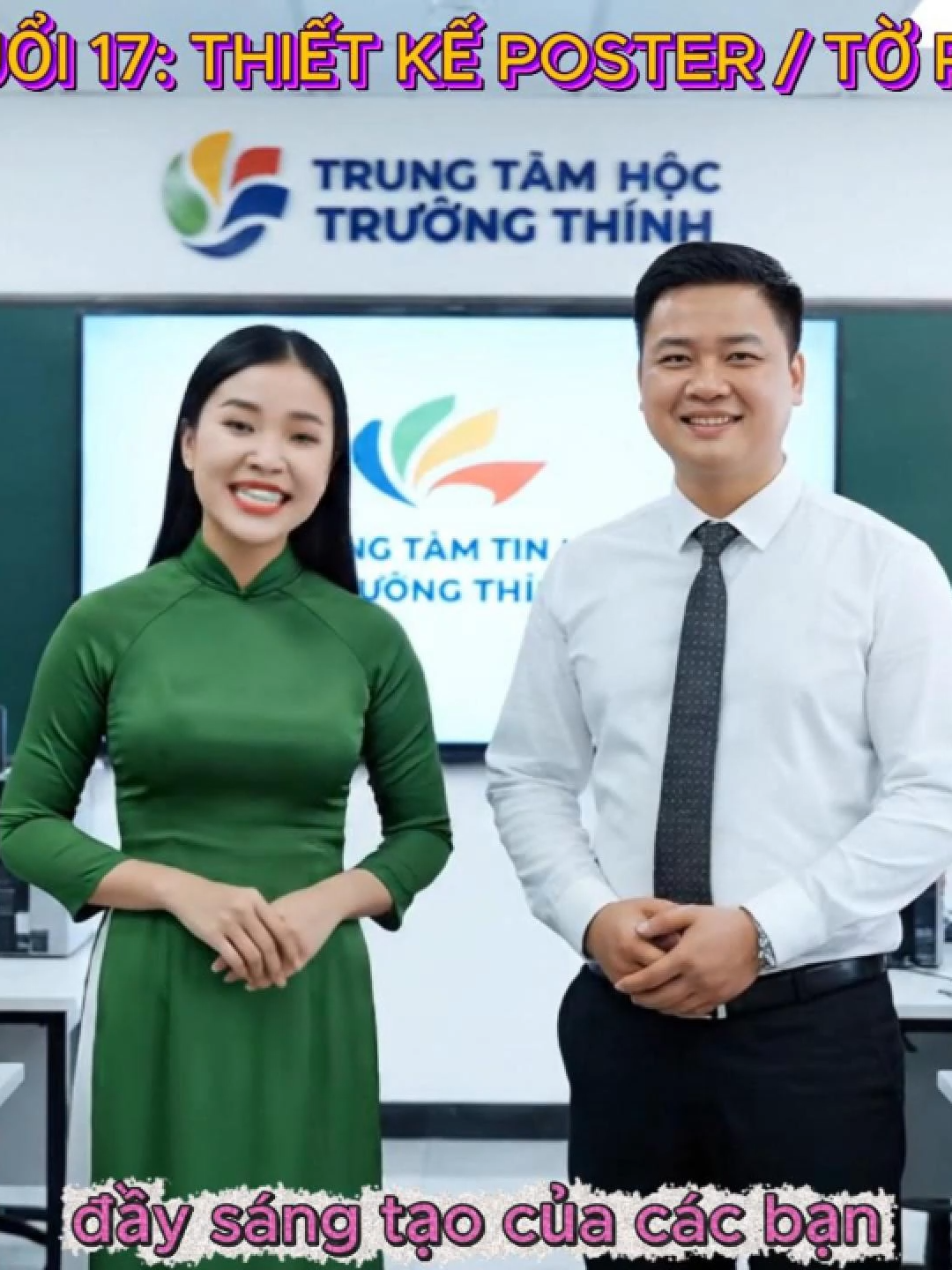 BUỔI 17: THIẾT KẾ POSTER – TỜ RƠI 🎯 Mục tiêu: Nắm bố cục quảng cáo: hình – chữ – CTA cuốn hút. 📚 Nội dung: Cân đối khoảng trắng, phân cấp thông tin, kiểm soát ánh nhìn. 💻 Bài tập: Poster “Khóa học Illustrator ở Vũng Tàu”. #HocIllustratorVungTau #PosterDesign #QuangCaoVungTau #HocTinHocvungTau