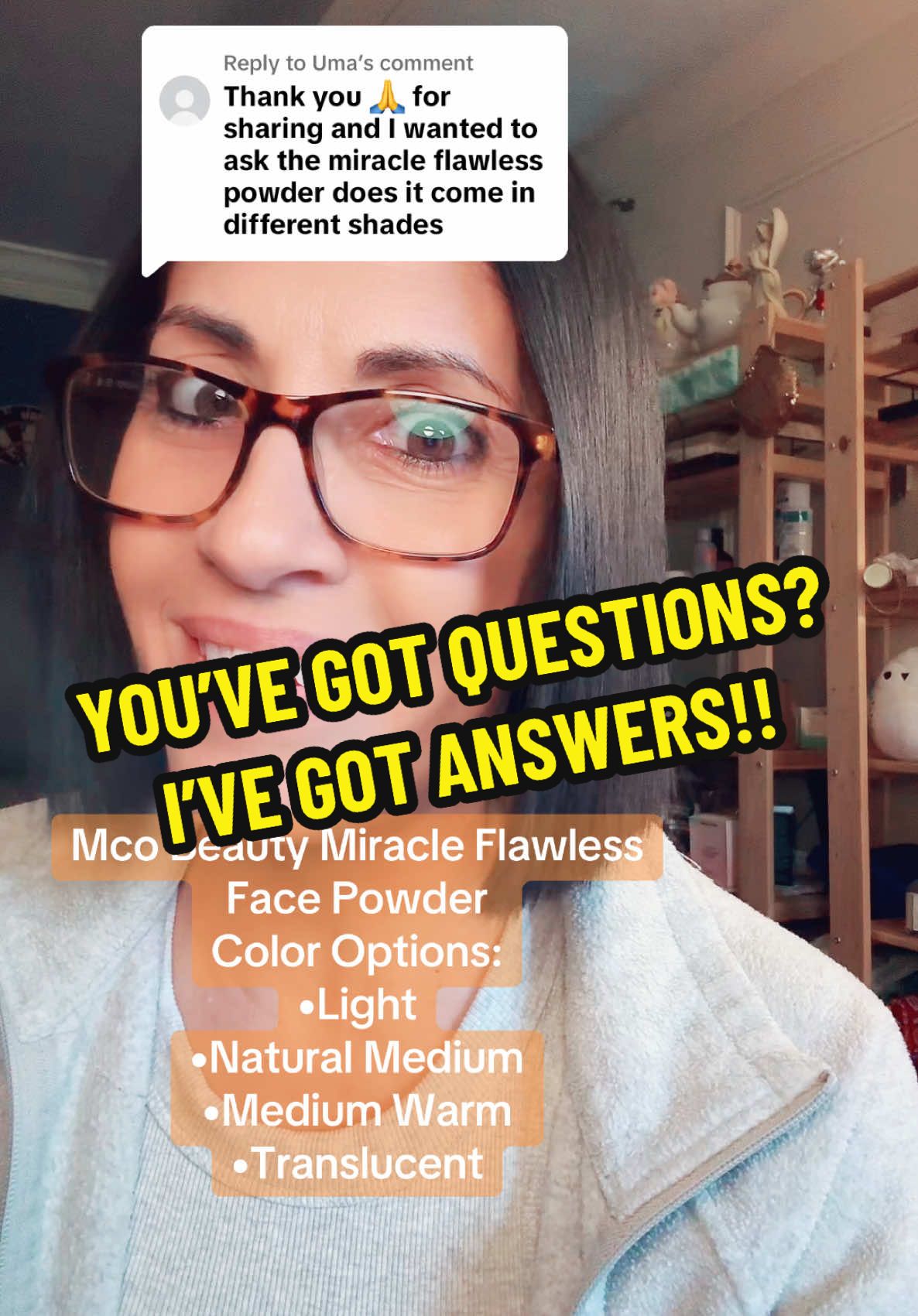 Replying to @Uma  Thanks for commenting🥰 #mcobeauty #facepowder #airbrushskin #oilcontrolpowder #beautyproducts #makeup #esthetician 