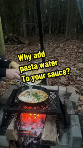 ✅ Why you add pasta water back to the sauce: 	1.	Starch = silky texture As pasta cooks, it releases starch into the water. That starch helps the sauce bind to the noodles and become creamier instead of watery. 	2.	Helps sauce cling to pasta Pasta water acts like glue. It helps the sauce stick to every ridge and curve instead of sliding off. 	3.	Balances thickness If the sauce is too thick, pasta water thins it out — but without diluting flavor like plain water would. 	4.	Flavor boost Well-salted pasta water is seasoned like the ocean 🌊 — it helps amplify your sauce, not weaken it. #foryou #pasta #cheftip 
