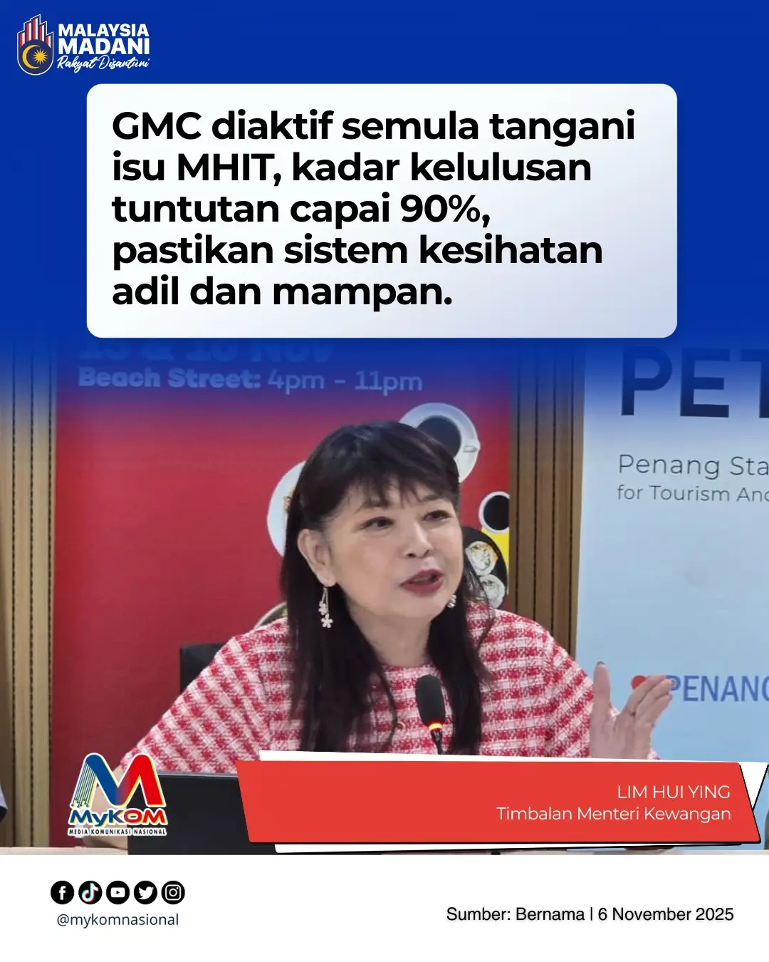 Kerajaan aktif semula Jawatankuasa Aduan Kesihatan 🏥 Timbalan Menteri Kewangan Lim Hui Ying memaklumkan kerajaan bersama BNM, industri perubatan dan syarikat insurans mengaktifkan semula Jawatankuasa Mekanisme Aduan Kesihatan (GMC). Tujuannya ialah menangani kelewatan surat jaminan dan pertikaian pembayaran dalam polisi Insurans Takaful Perubatan dan Kesihatan (MHIT). 🔹 GMC jadi platform untuk selaras operasi & keluarkan panduan kes serupa. 🔹 Purata kelulusan tuntutan industri melebihi 90%. 🔹 ITO & TPA tidak tentukan rawatan pesakit — tanggungjawab kekal pada doktor. 🔹 Reformasi jangka panjang diperlukan untuk tangani inflasi kos perubatan. Langkah ini menunjukkan komitmen kerajaan memastikan sistem kesihatan swasta lebih adil, inklusif dan berdaya tahan demi manfaat rakyat. #berita #buletin #beritatiktok 