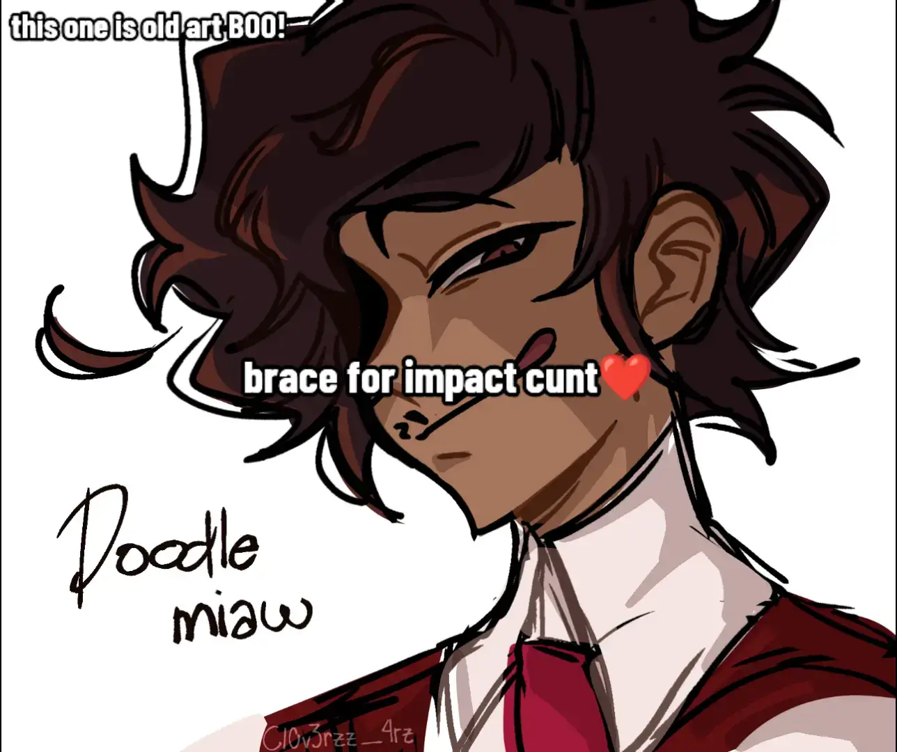 do you liek it─ I'M SO SORRY LMFAOOOO #hazbinhotel #alastor #vox #radiosilence #art 