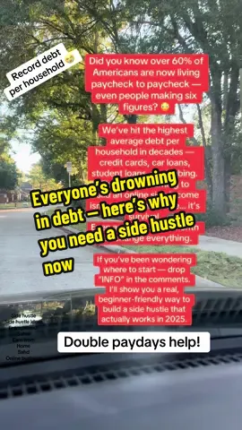 The average household debt just hit an all-time high — and most people are barely keeping up. You don’t need another job… you need another income stream. If you’re ready to start building for yourself, comment INFO and I’ll send you what’s actually working in 2025 #sidehustlesforbeginners #workingmoms #onlinebusinessforbeginners #workfromhomejob 