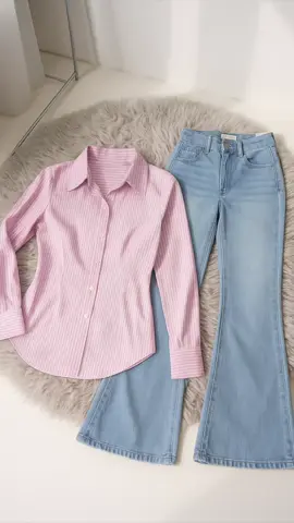 Kemeja + celana cutbray 🥰😍 #celanacutbray #kemejawanita 