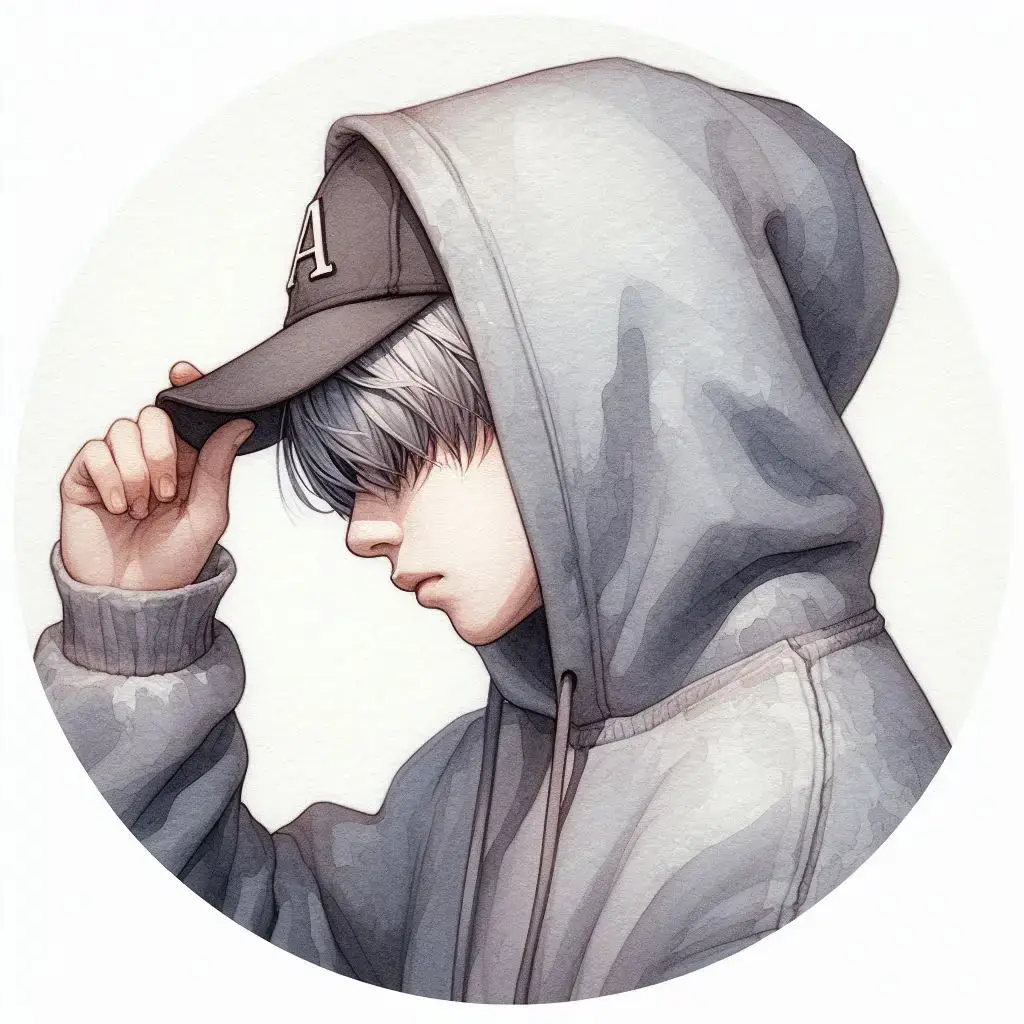 パーカーキャップ男子🥹💕私はXくんが好き😂💗 #アイコン #イケメン  #イニシャル  #キャップ #パーカー 