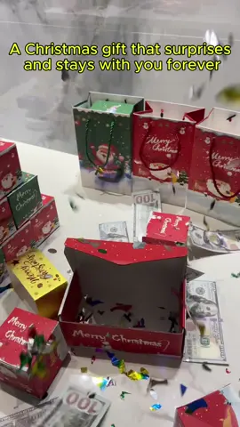 A Christmas gift to remember for a lifetime, this cash explosion box is the ultimate holiday surprise. Fill it with cash or photos and watch it blast open with a bang. Reusable and packed with excitement, it makes the air itself feel festive! 🎁💸 #moneygift #christmasgift #viralproducts #giftideas #tiktokshop 