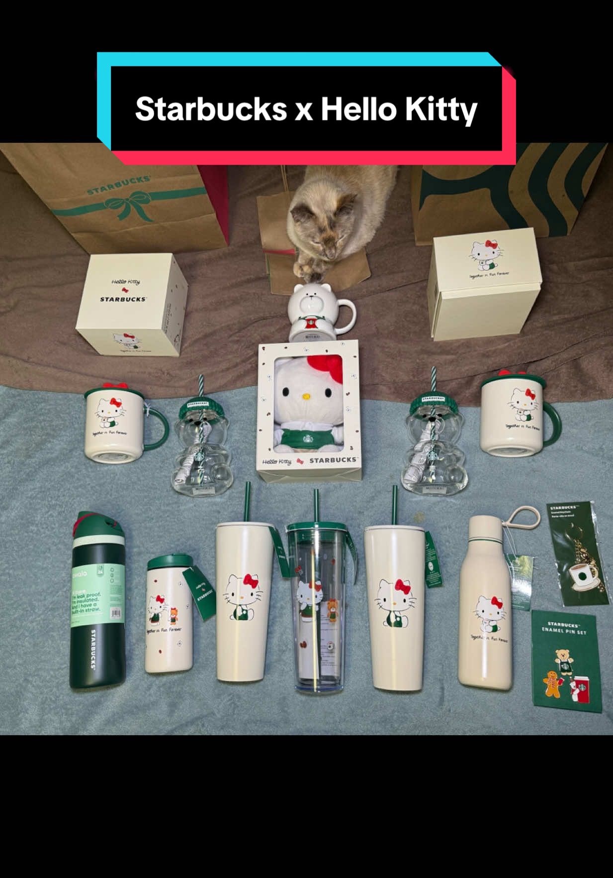 My Starbucks Hello Kitty pulls this morning. So cute! Had an issue getting them but that’s another story. Just happy I was able to get. @Starbucks @hellokitty #starbucks #hellokitty #starbucksrelease #fyp #starbucksxhellokitty 