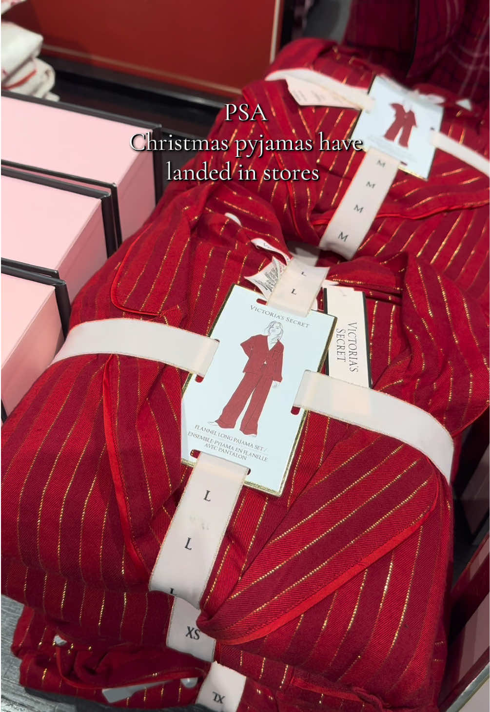 Our Christmas pjs have officially landed in stores so now you finally have something to add to your Christmas wish list 🎄✨🎁 #victoriassecretuk #christmas #wishlist 