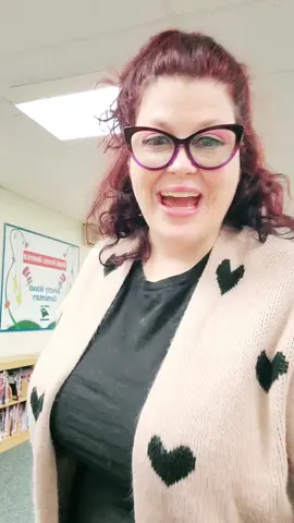teacher Librarian outfit check of the day: hearts and pink, plus Squirrel girl equals super strength.  I have book fair being delivered today, perspective parent night, and teach 5 classes. Fingers crossed I can start my filming my book fair stop motion video #schoollibrarian #librariansoftiktok #elementarylibrarian #bookfair 