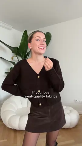 Cozy, classy, and built to last. Because good sweaters speak for themselves. 🤎 @Basia Kaszuba #MOHITOwomen  🔎 All outfits available at mohito.com       #MOHITO #SweaterSeason #QuietLuxury #FallVibes