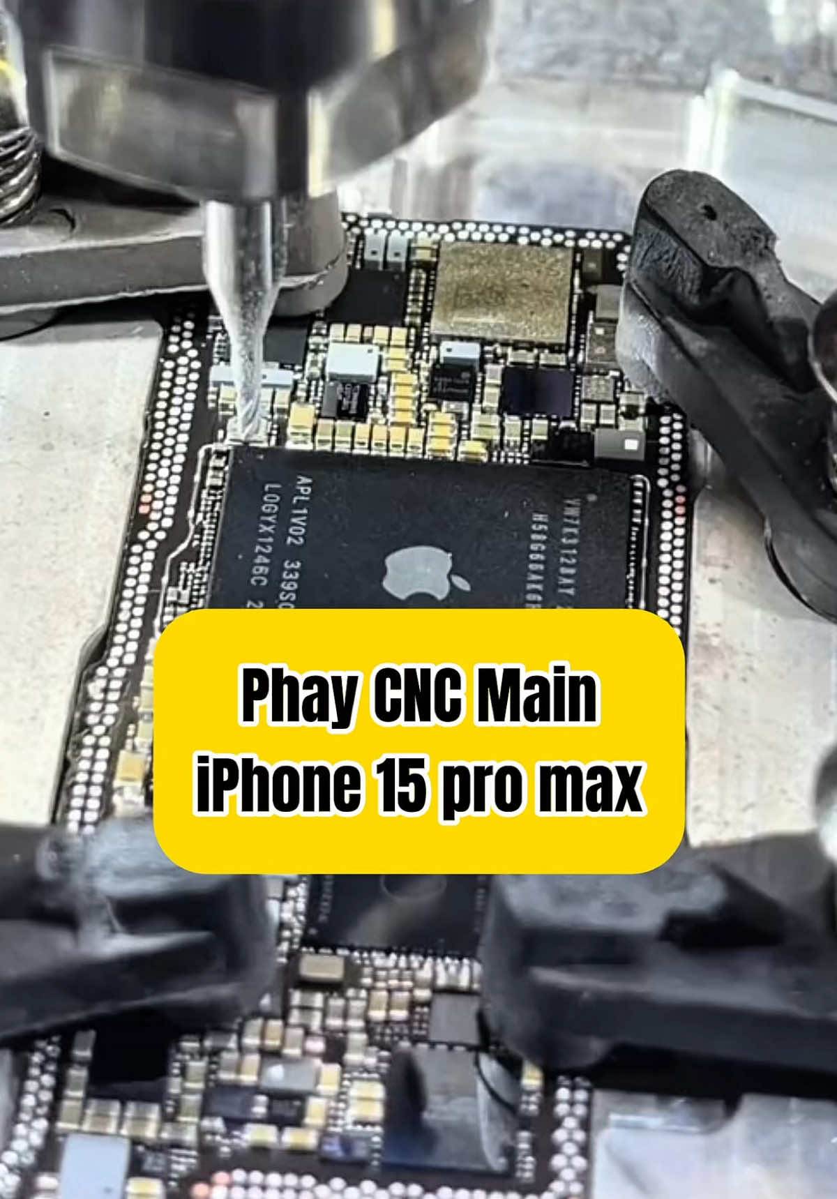 phay CNC CPU iphone 15 pro max #iphone15promax #15prm #CPU #suadienthoai 