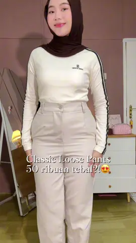 Suka banget kalo loose pants bahannya halus dan tebal😍🫶🏻