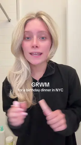 Get ready with me for a lovely dinner♥️🐈‍⬛🍷 #grwm #dinner #nyc #birthdaydinner #striphouse 