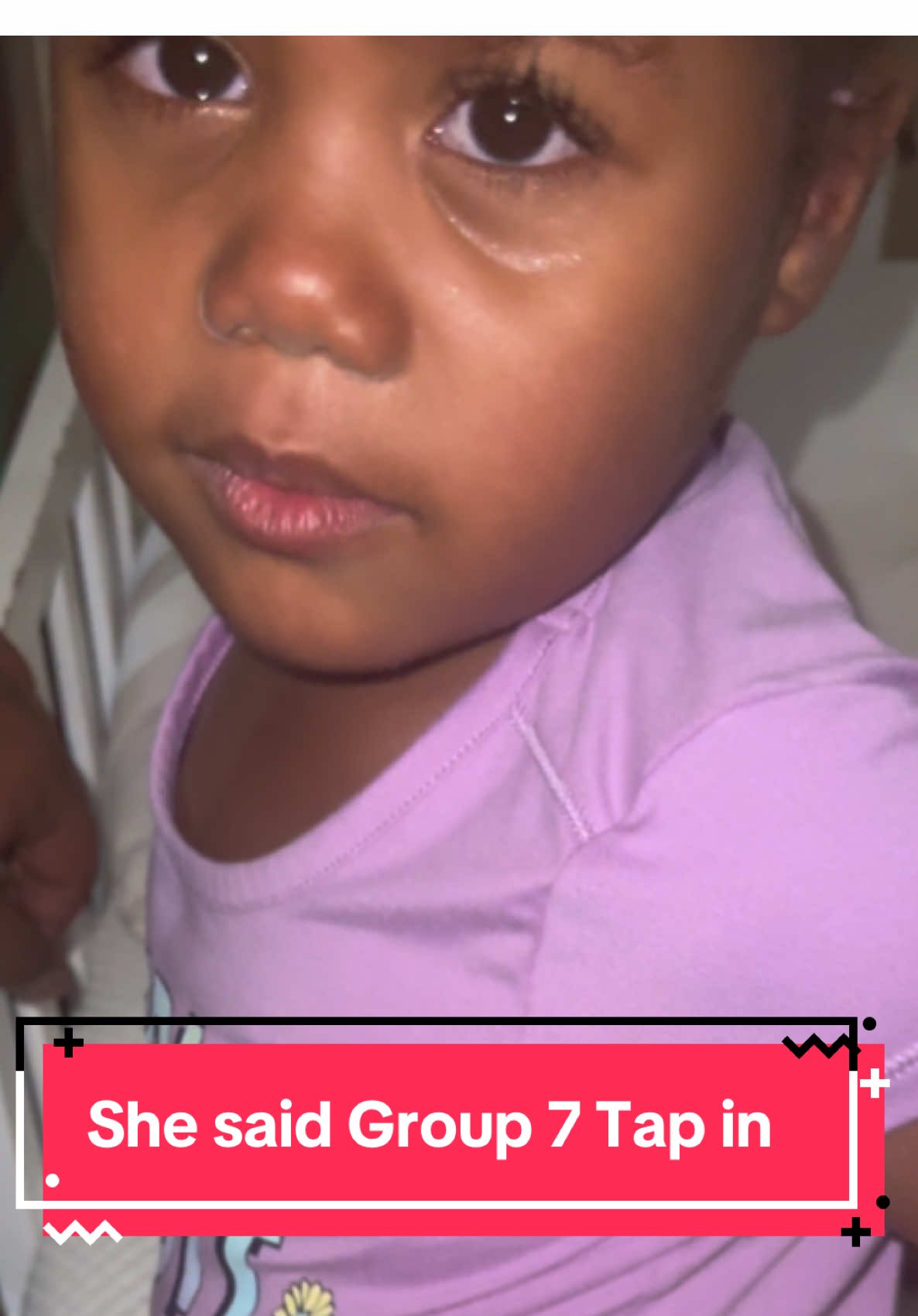 POV: regulating my baby’s nervous system by reminding her she’s not alone 🫶 We’re Group 7, baby. We’re safe here. #group7 #gentleparenting #sensoryprocessingdisorder #MomsofTikTok #community 