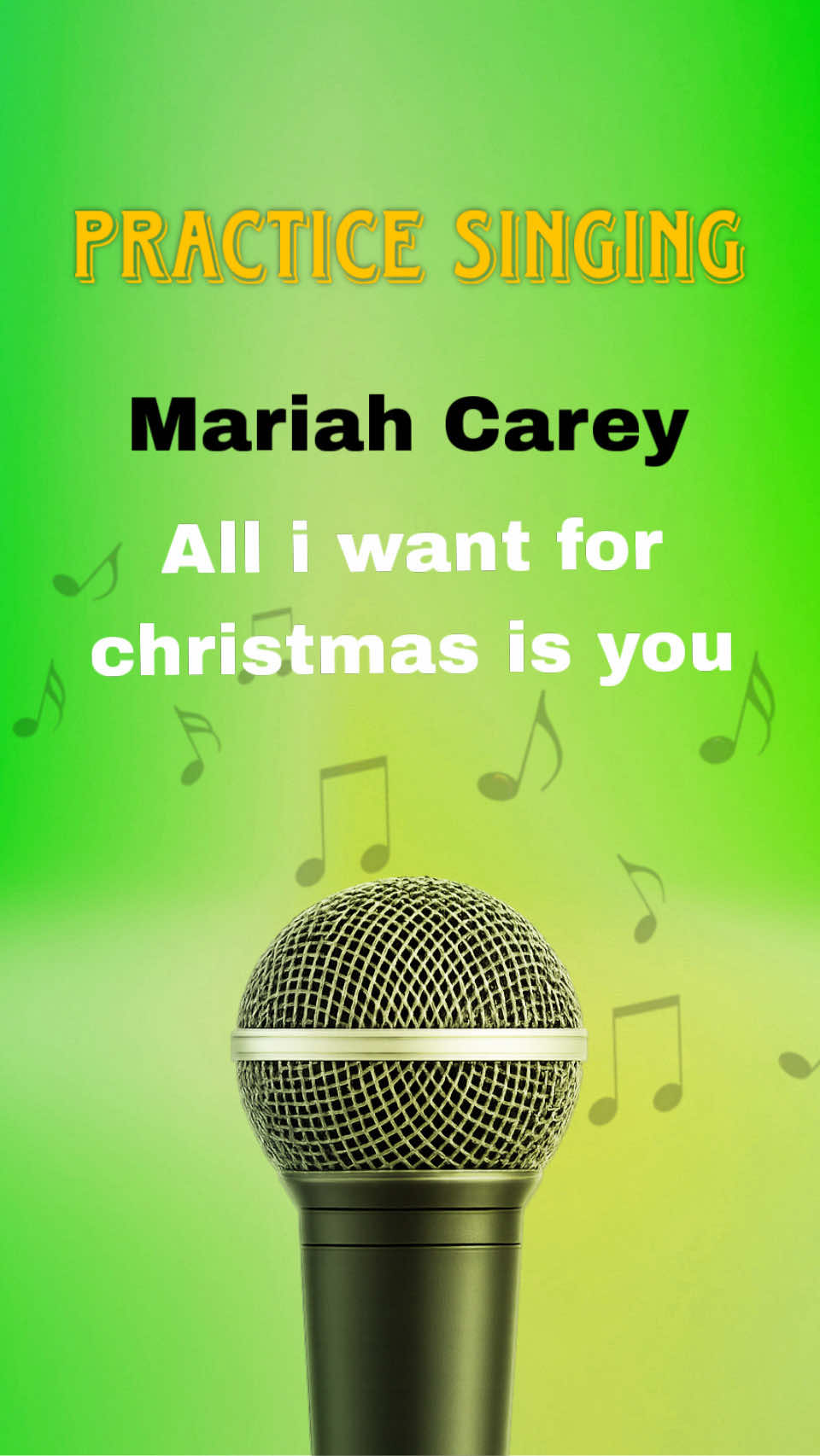 Learning to sing together! 🎶🎤 #karaoke #practicesinging #teleprompterchallenge #alliwantforchristmasisyou #mariahcarey 