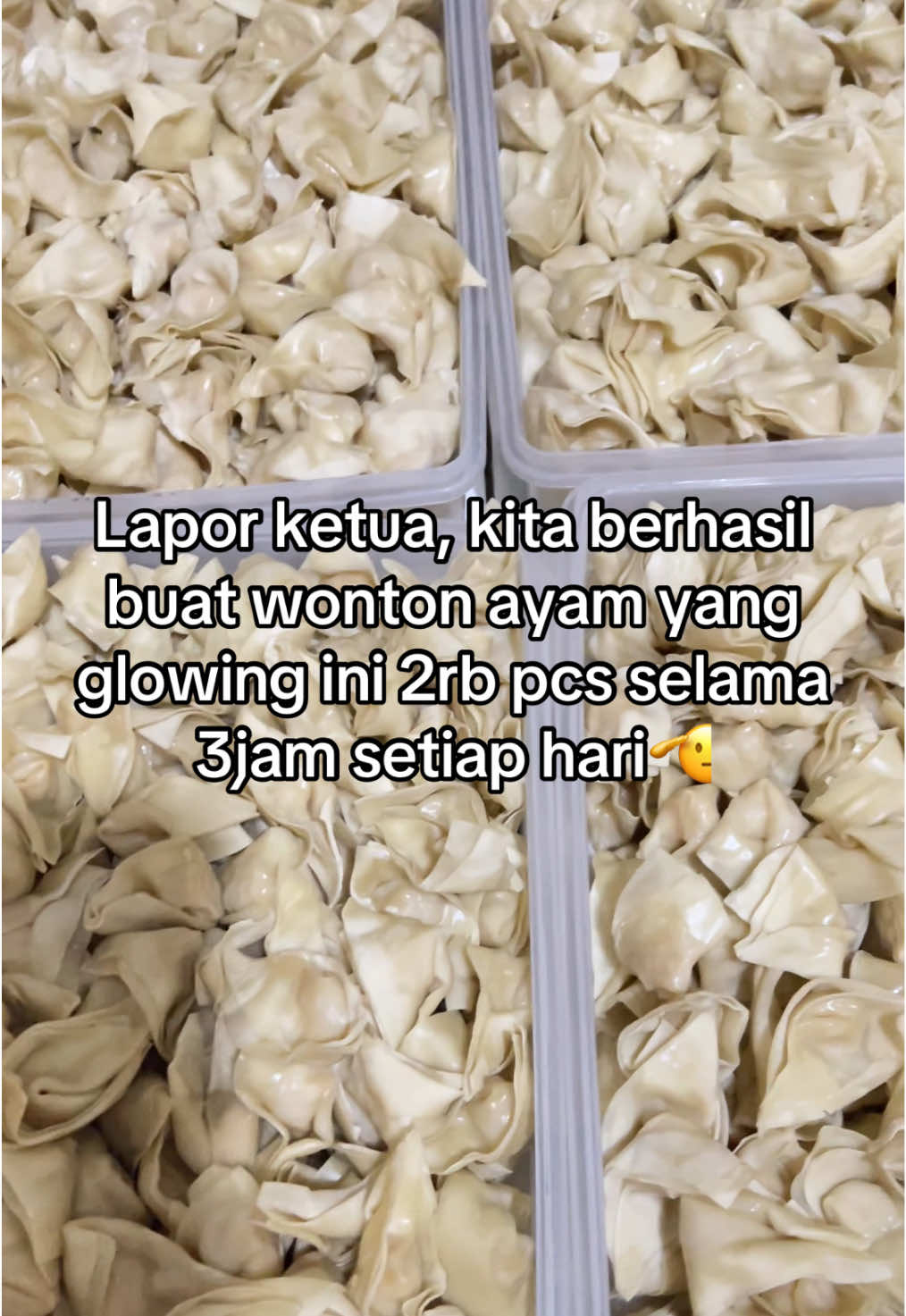 Wonton kita diracik dengan skincare makanya glowing-glowing🤭🤪 #wonton #kulinermajalaya #bisnisanakmuda #bisnisowner #fyp 