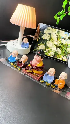 Combo Tượng Như Lai và 4 Chú Tiểu trang trí Taplo xe ô tô, bàn làm việc, decor nội thất trong phòng#settrangtritaplooto#huongtichcuc74 #huongchiase74 