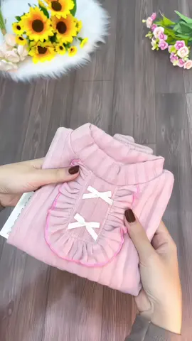 Bộ LEN ấm cổ sen xinh ☘️#xuhuong #bolenchobe #bolenlongtho #mevabe #viralvideo  @Mẹ San San  @Mẹ San San 