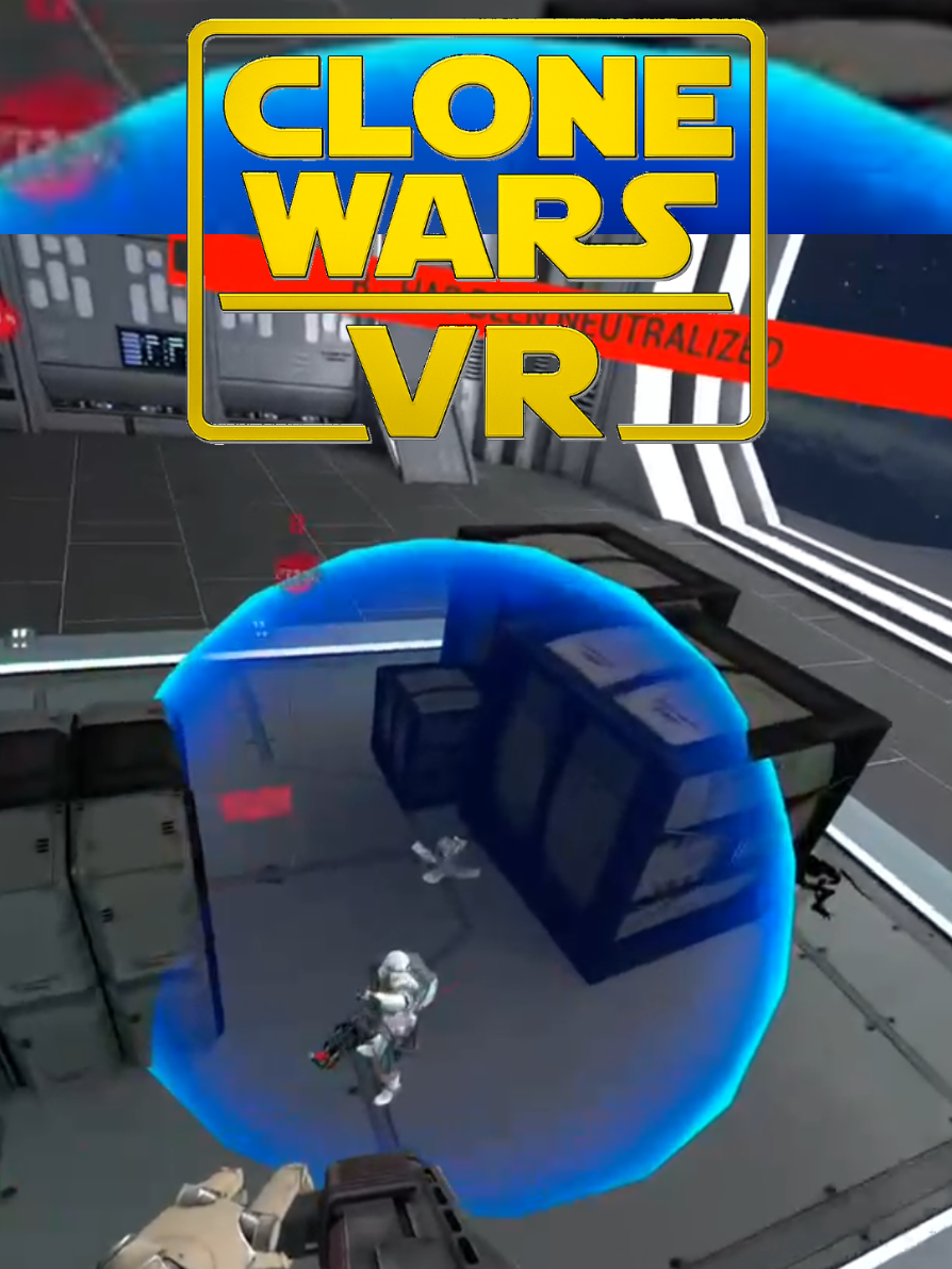 Shotgun from above. Clip from chattycat.  #gameplay #starwars #virtualreality #clonewarsvr #contractorsvr 